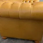 2 seat leather chesterfield sofa