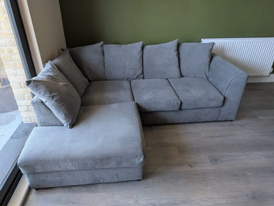 Sofa Club Grey Chelsea Relaxed Linen Left Corner Sofa