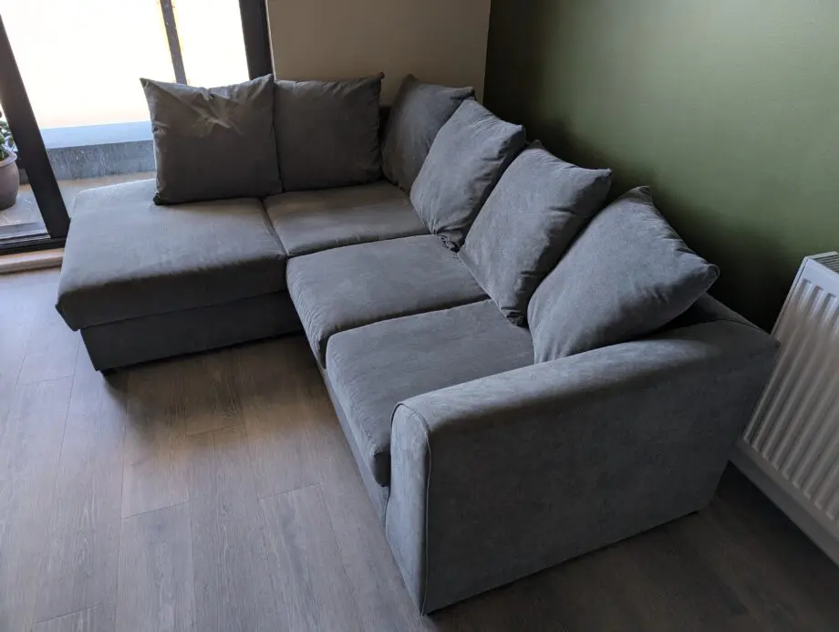 Sofa Club Grey Chelsea Relaxed Linen Left Corner Sofa