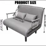 Grey double reclining brand new sofa bed