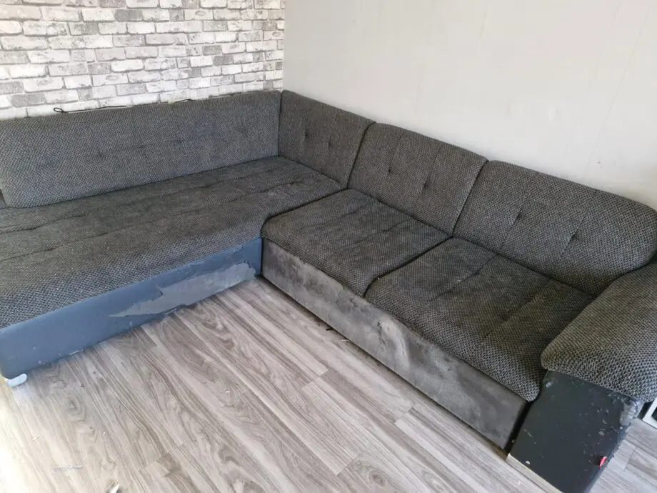 Grey corner sofa