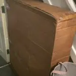 Grey double reclining brand new sofa bed