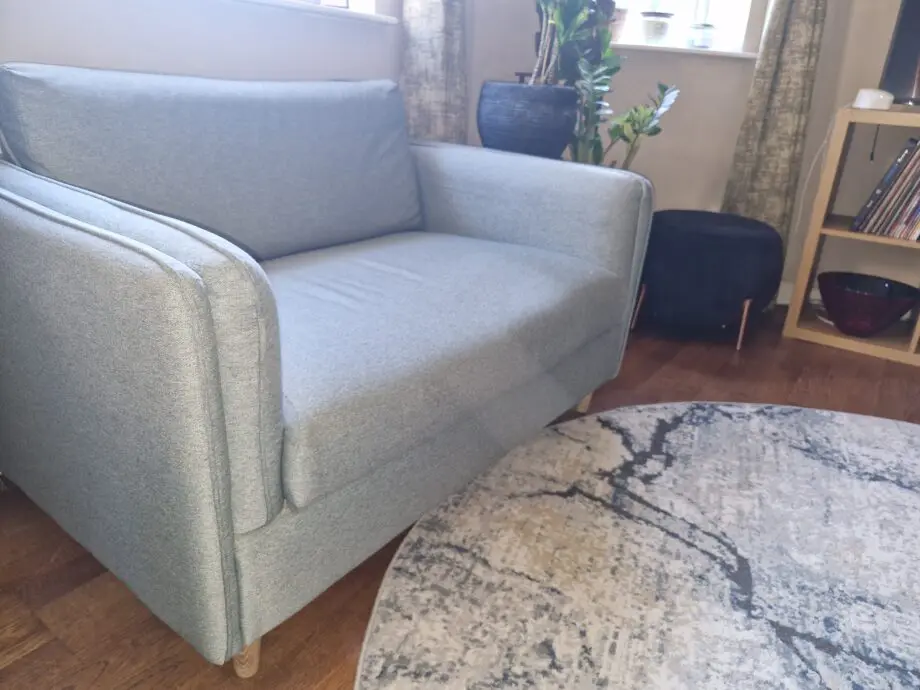 M&S light grey 2seat sofa chair