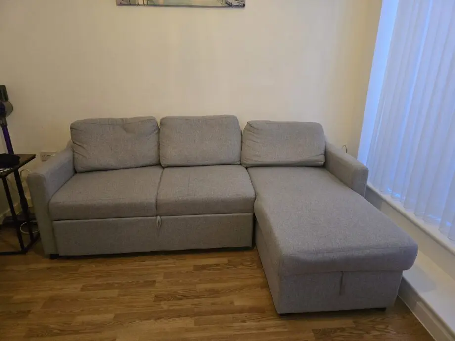 Habitat regard storage chaise sofa bed grey