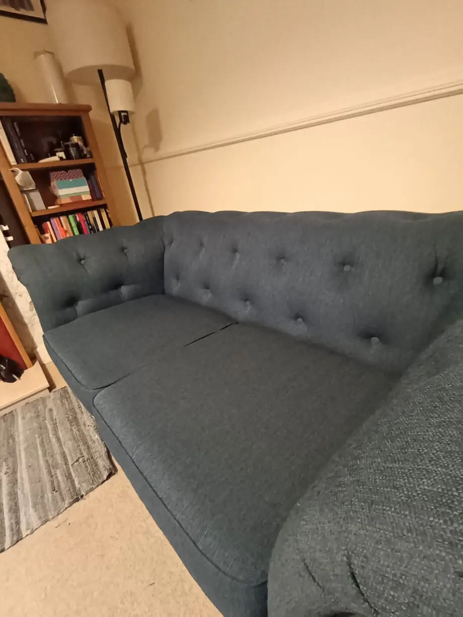DFS Belair dark blue 2 seater sofabed excellent condition