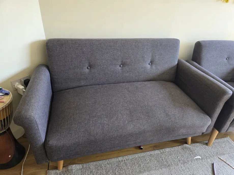 Argos Home Evie Fabric 2 Seater Sofa in a Box - Charcoal