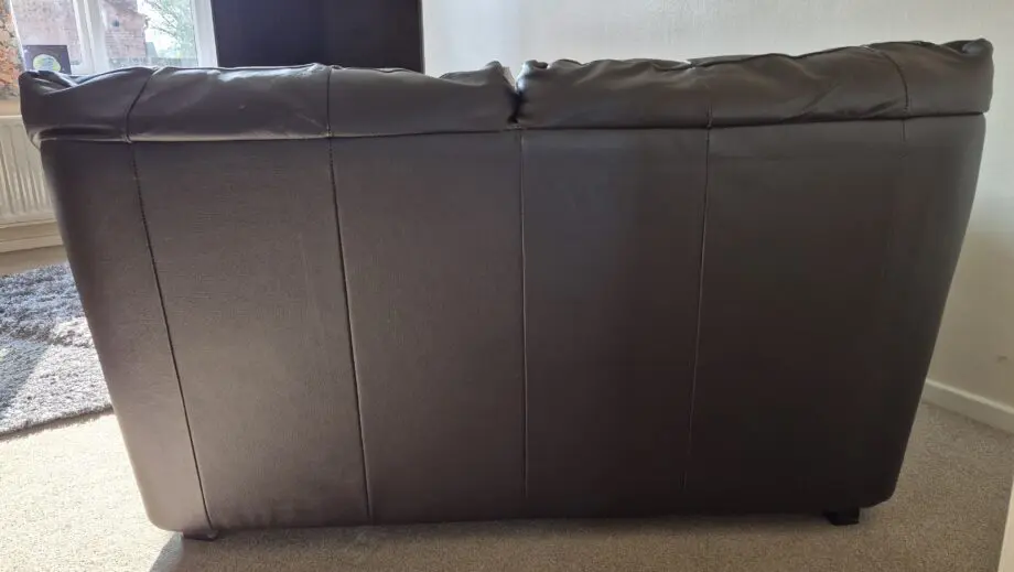 Brown Leather 2 and 3 seater sofa set