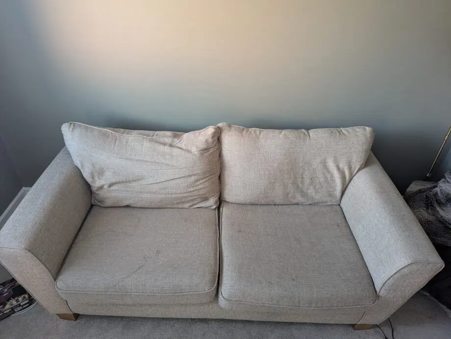 SCS Theo Fabric 4 Seater Standard BEIGE/OAK