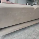 MADE.COM Eulia beige/tan velvet sofa bed