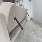 MADE.COM Eulia beige/tan velvet sofa bed