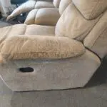Beige sofa with 2 recliners