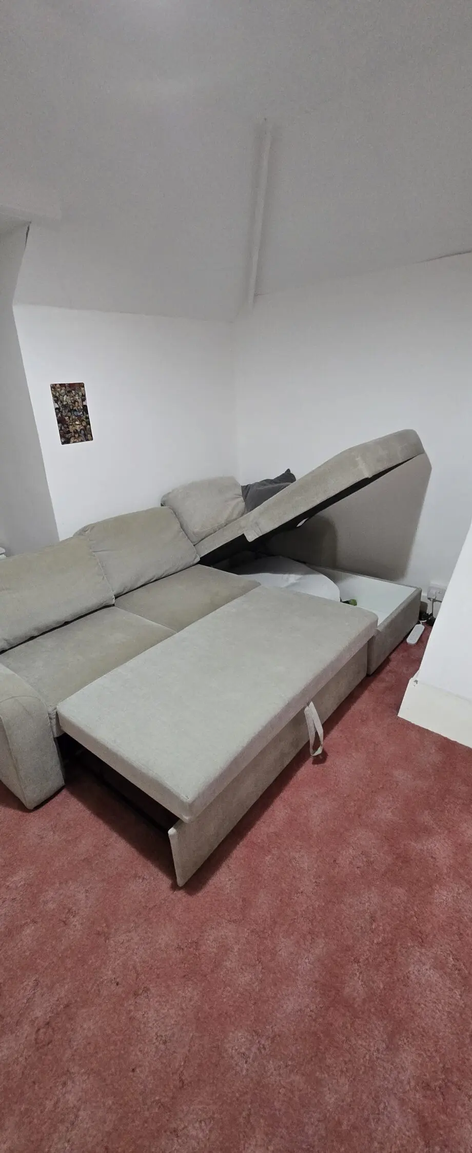 Left hand sofa bed couch
