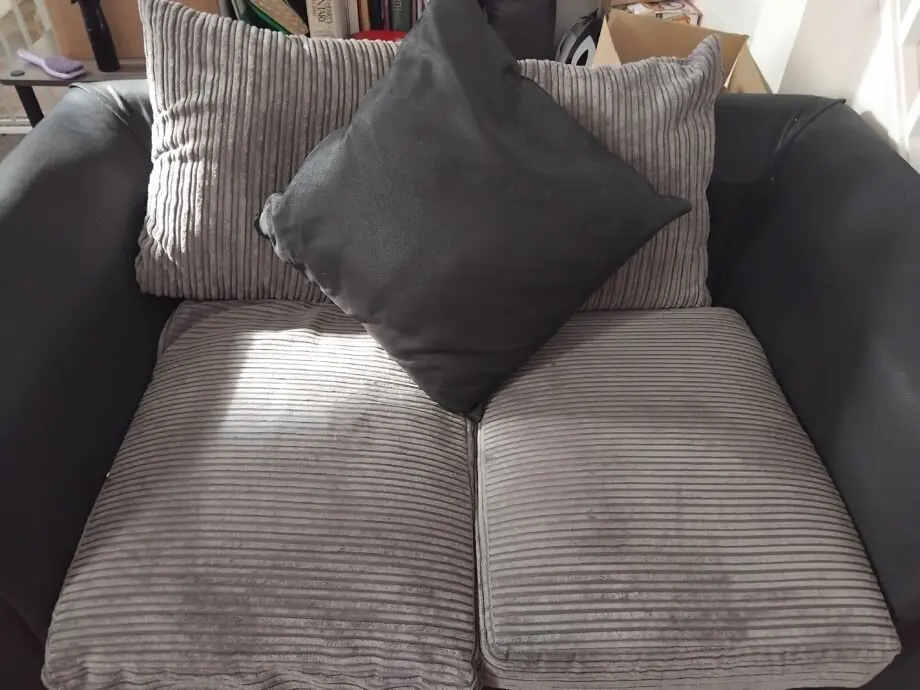 Grey & Black 2 seater sofas