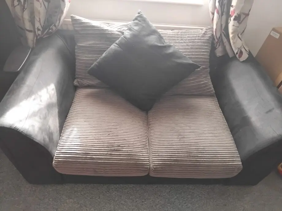 Grey & Black 2 seater sofas