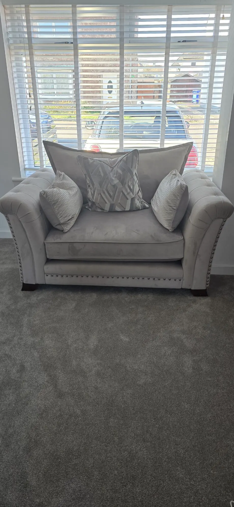 Designer rooms 2 seater cuddle and 3 seater couch