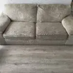 Stone fabric sofa set (includes a 3 seater and a 2 seater)