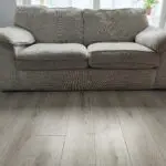 Stone fabric sofa set (includes a 3 seater and a 2 seater)