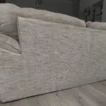 Stone fabric sofa set (includes a 3 seater and a 2 seater)