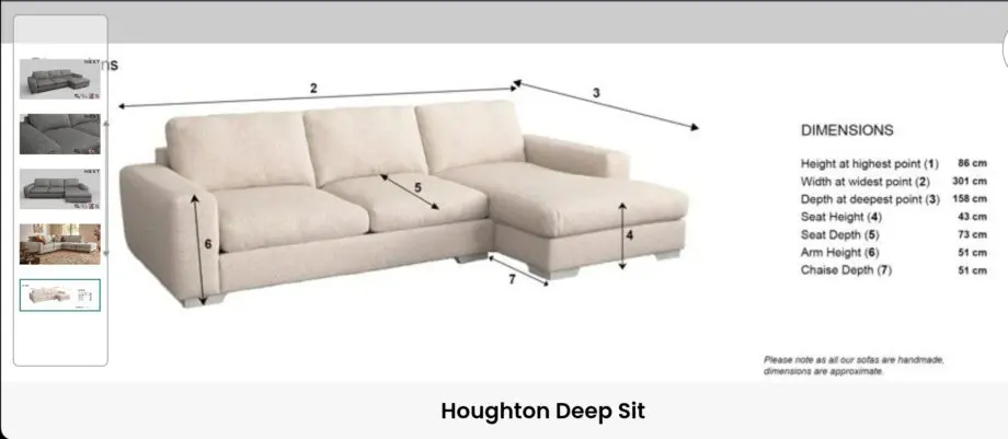 Next Chaise Sofa