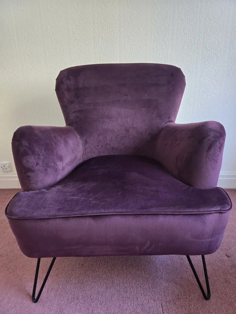 DFS Deep Purple Arm Chair