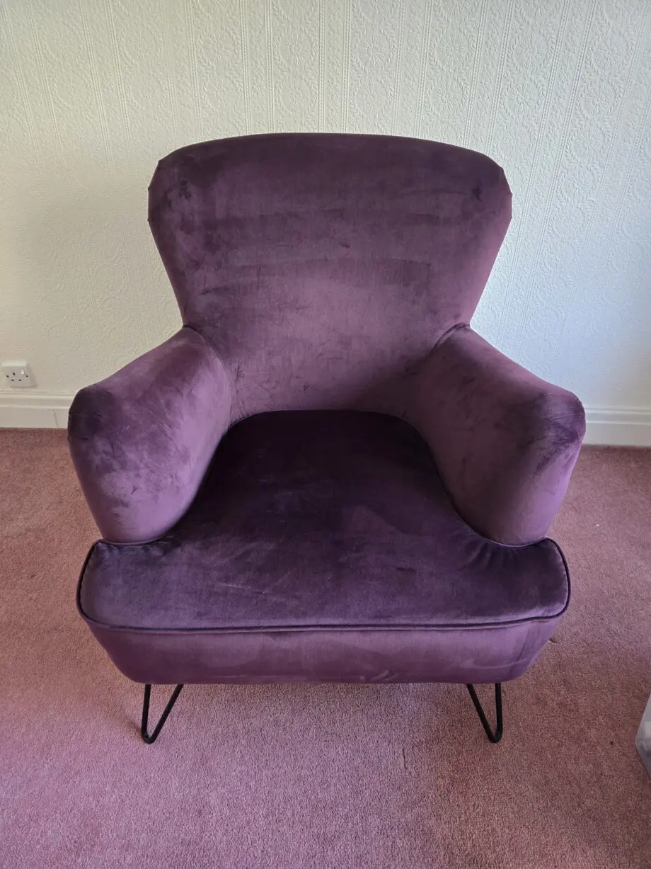 DFS Deep Purple Arm Chair