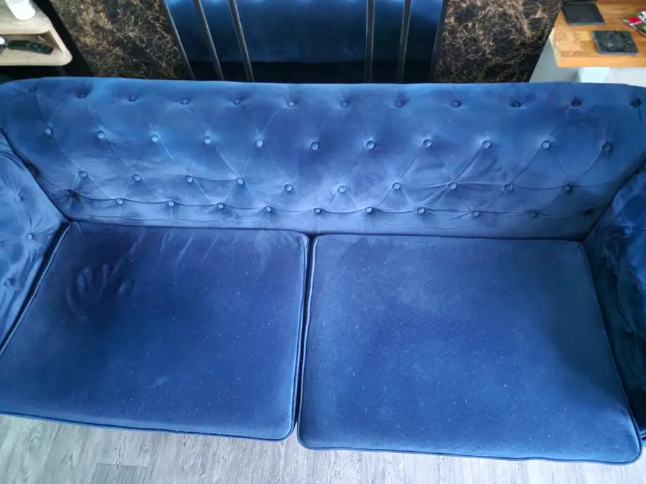 blue chesterfield