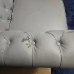 Faux chesterfield corner sofa