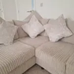 SCS-Cream left hand corner sofa