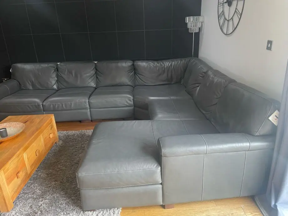 Large DFS grey corner sofa