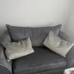 Grey Shimmer SHIMMER LOVESEAT FULL BACK SHIMMER PLUSH