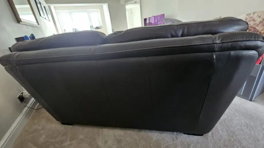 Land of Leather - Black/Brown - 4-Piece Sofa Set
