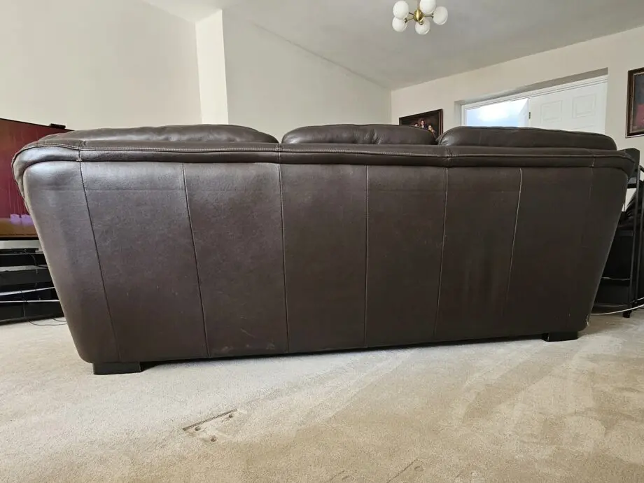 Land of Leather - Black/Brown - 4-Piece Sofa Set