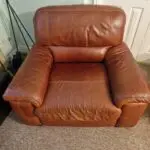 Italian Leather Tan Sofa set