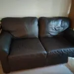 Leather 2 Seater Sofa Brown