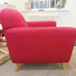 Lovely M&S red armchair, stylish and super comfy - Closing soon, I'm moving