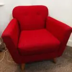 Lovely M&S red armchair, stylish and super comfy - Closing soon, I'm moving