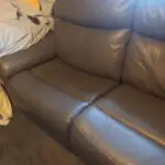 Leather electric corner recliner sofa