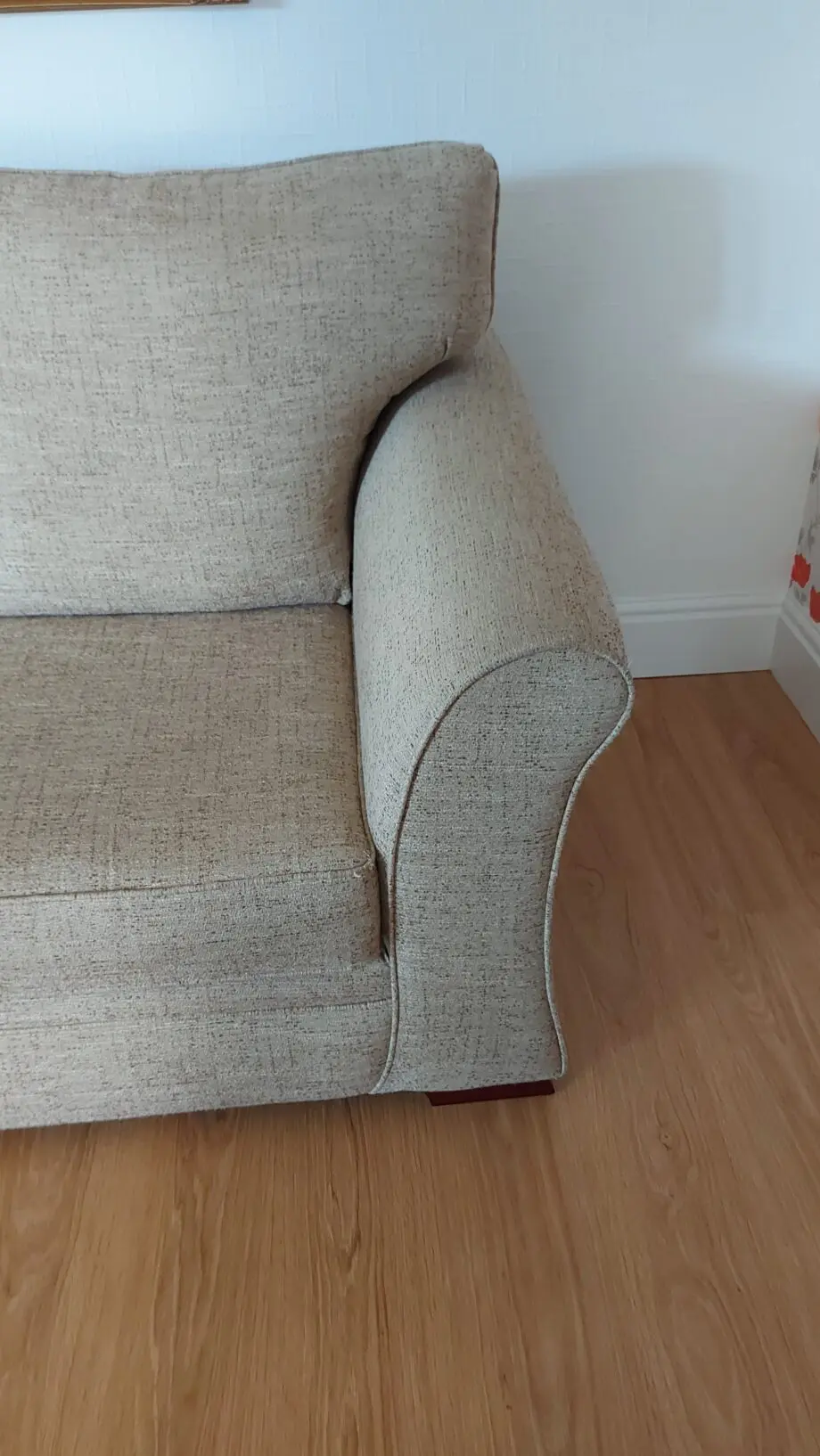 2 setter sofa with matching puff