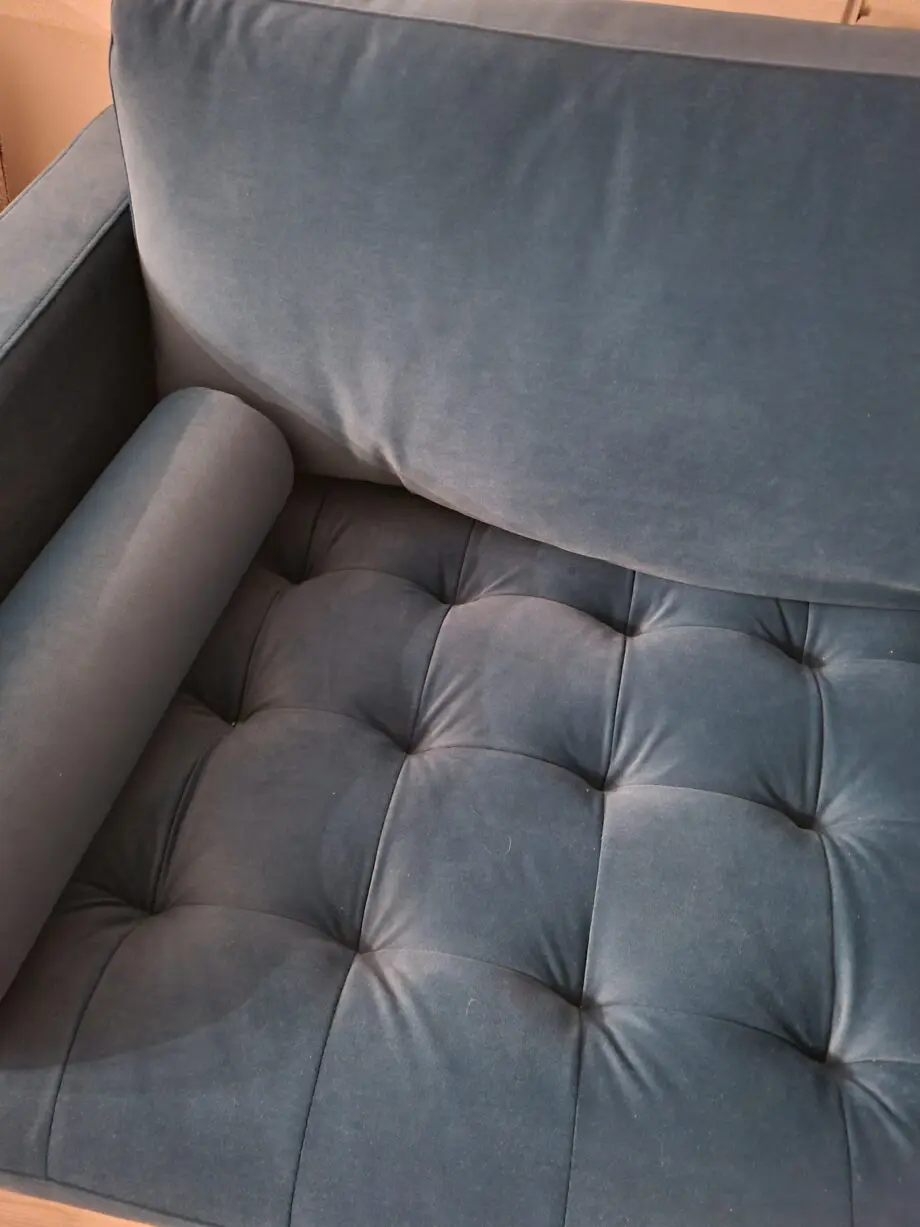 Brand New Henrietta Large 3-Seater Sofa, Teal Velvet