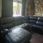 Black Recliner Corner Sofa