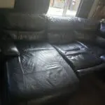 Black Recliner Corner Sofa