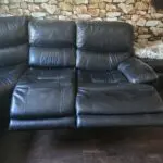 Black Recliner Corner Sofa