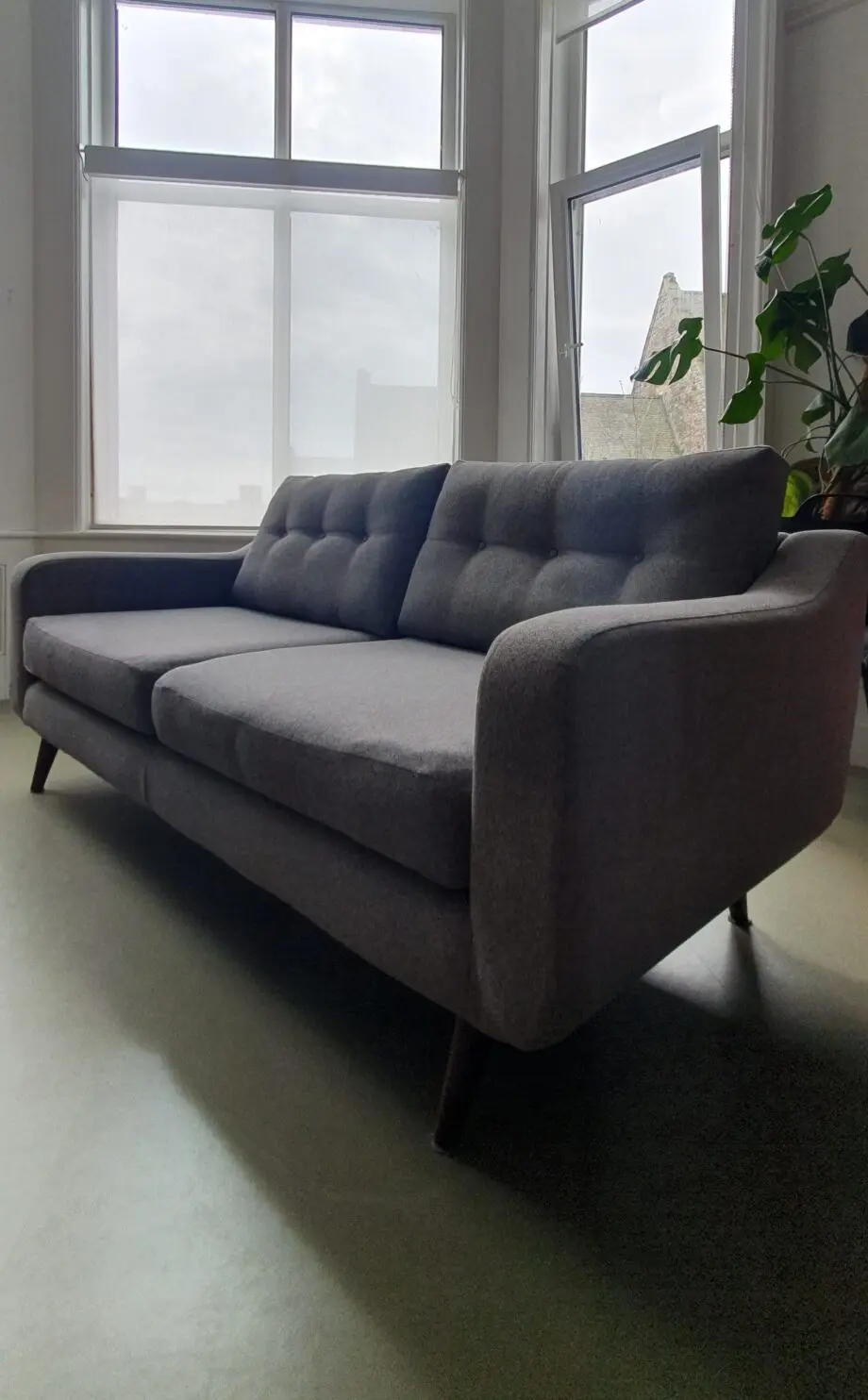 Barker and Stonehouse Grey Myers 3 seater sofa