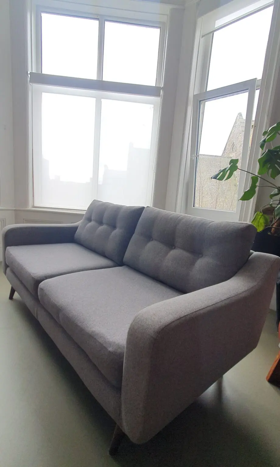 Barker and Stonehouse Grey Myers 3 seater sofa