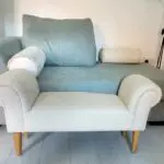 Green Chaise Longue Sofa Green PLUS mini Chaise Longue accompanier
