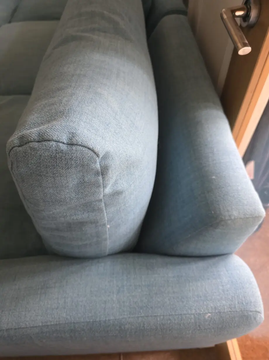 Loaf Chatnap modular corner sofa in Moroccan Blue Clever wooly fabric with storage
