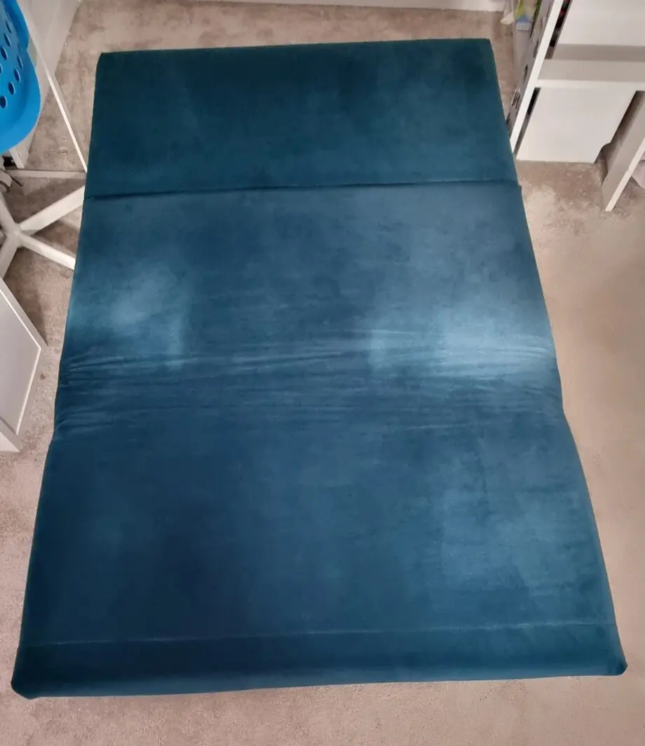 M&S Teal Velvet Logan Small Double Sofa Bed
