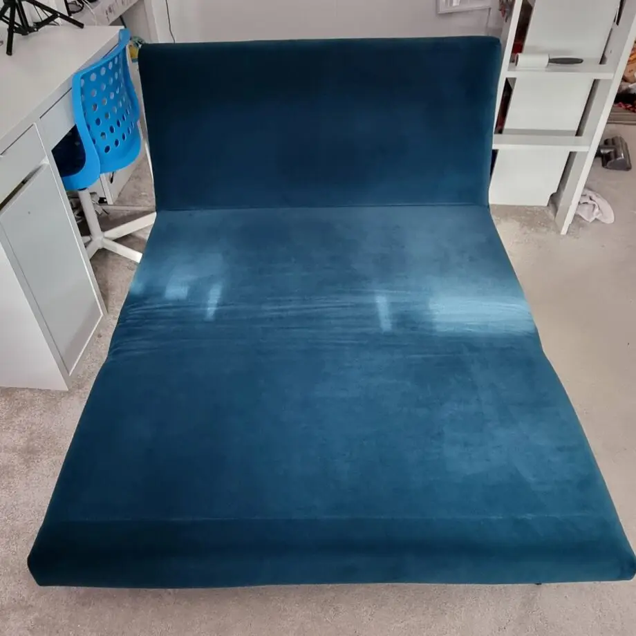 M&S Teal Velvet Logan Small Double Sofa Bed