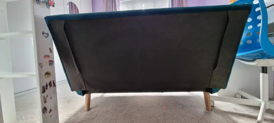 M&S Teal Velvet Logan Small Double Sofa Bed