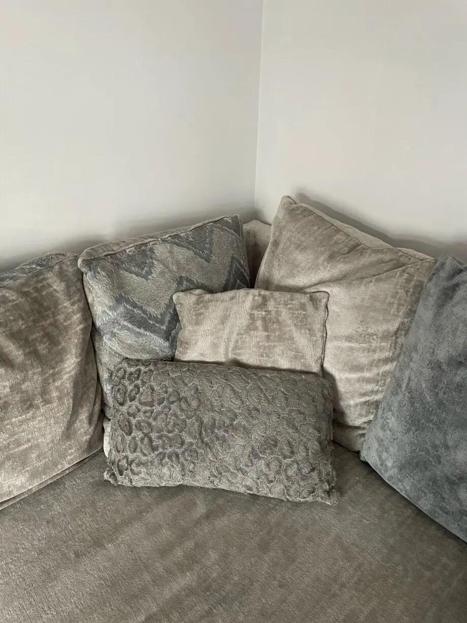 DFS Lawire Corner Sofa Silver